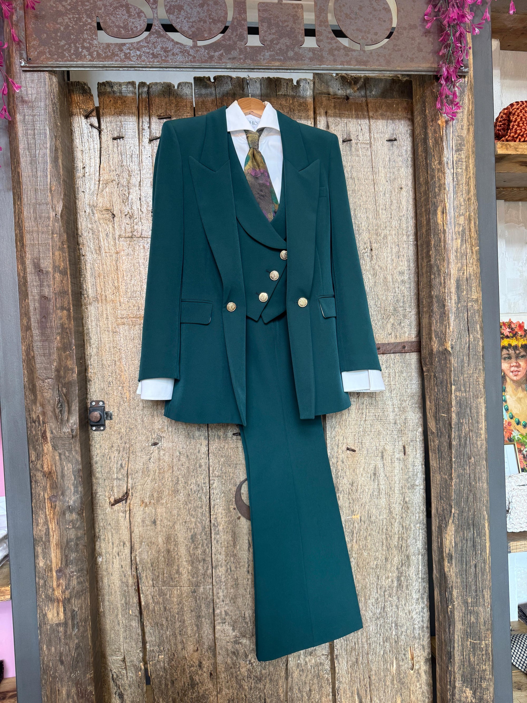 Tailleur tre pezzi Classic verde bottiglia