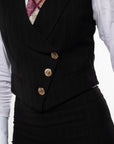 Tailleur Tre Pezzi Classic Nero Gessato