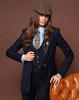 Tailleur tre pezzi Baby Blu London Gessato riga marrone