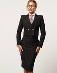 Tailleur Laura Nero Gessato
