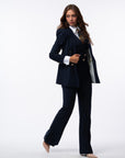 Tailleur tre pezzi Classic gessato blu