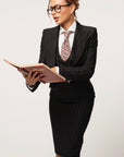 Tailleur Laura Nero Gessato