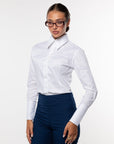 Camicia sartoriale bianca con collo italiano “allungato”