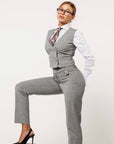 Tre pezzi New York Gessato Grigio