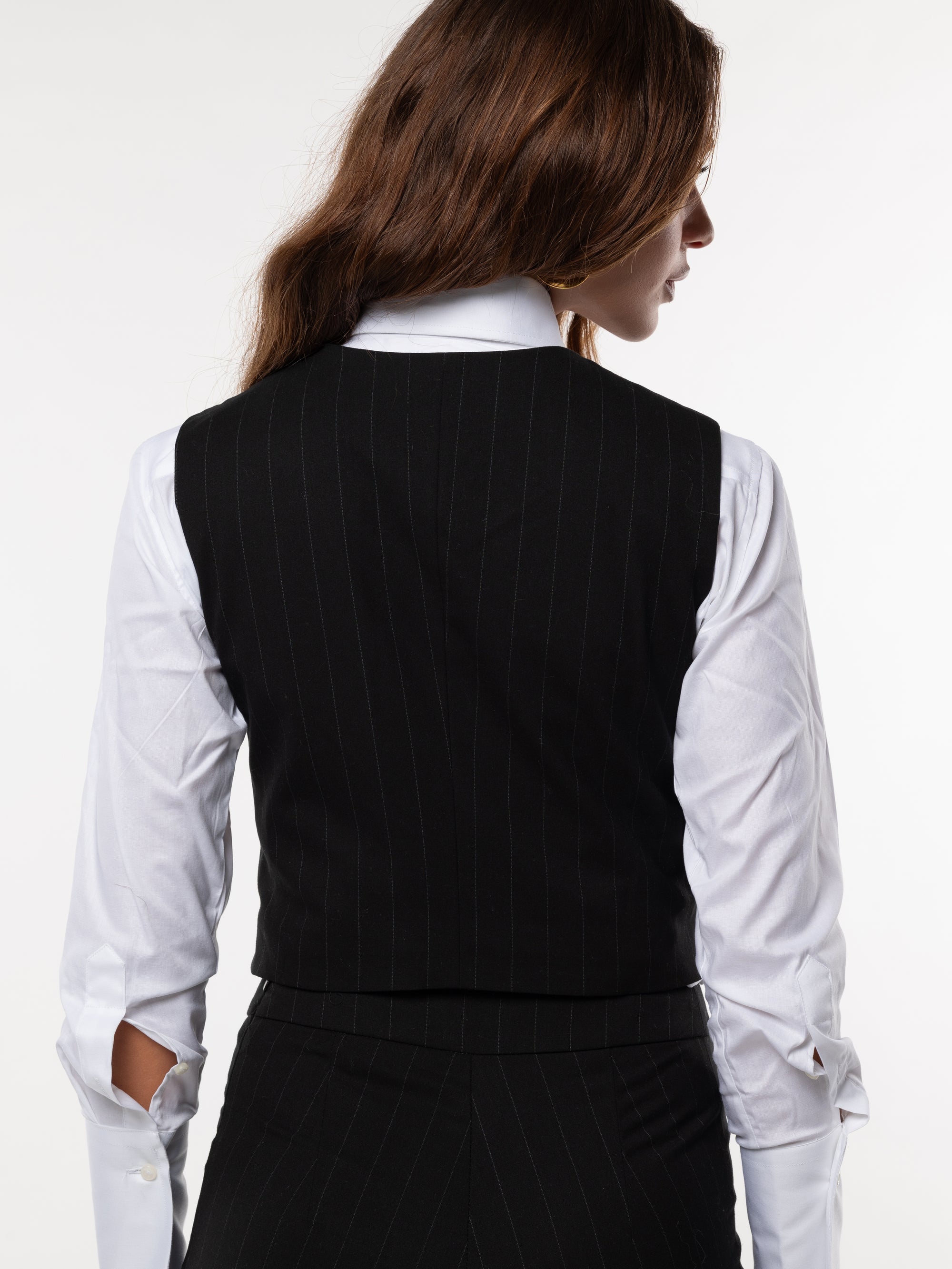 Tailleur Tre Pezzi Classic Nero Gessato