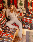 Tailleur tre pezzi New Jolie gessato beige