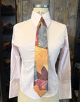 Camicia sartoriale base bianca a costine rosa