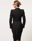 Tailleur Laura Nero Gessato