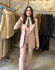 New Tailleur tre pezzi baby rosa cipria