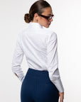 Tailleur Cleopatra gessato Blu cobalto