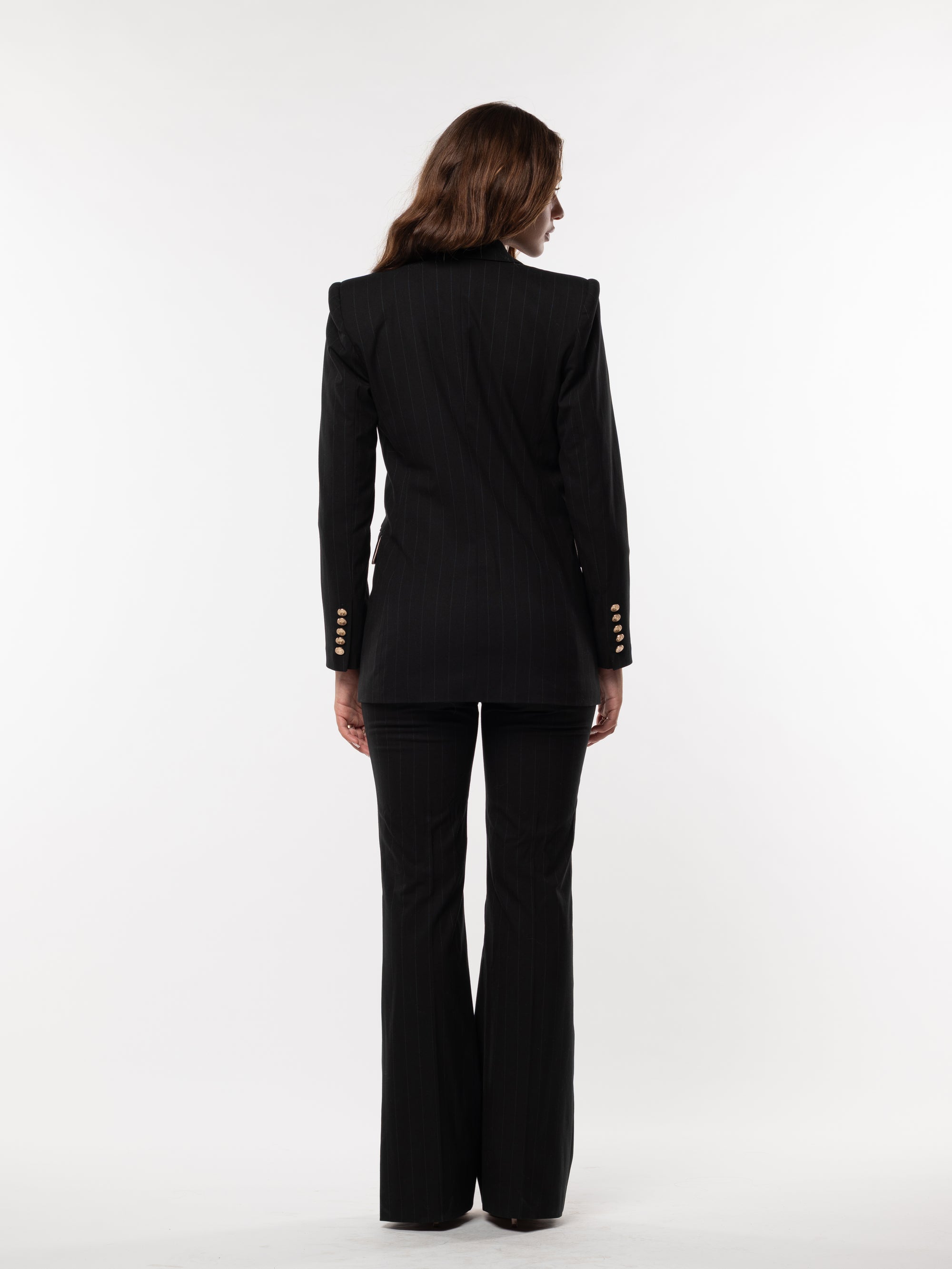 Tailleur Tre Pezzi Classic Nero Gessato