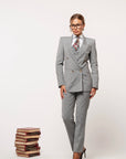 Tre pezzi New York Gessato Grigio