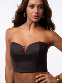 Bustier testa di moro
