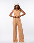 Tailleur tre pezzi Egypt gessato orange