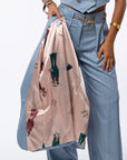 Tailleur tre pezzi gessato azzurro