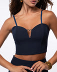 Bustier blu navy