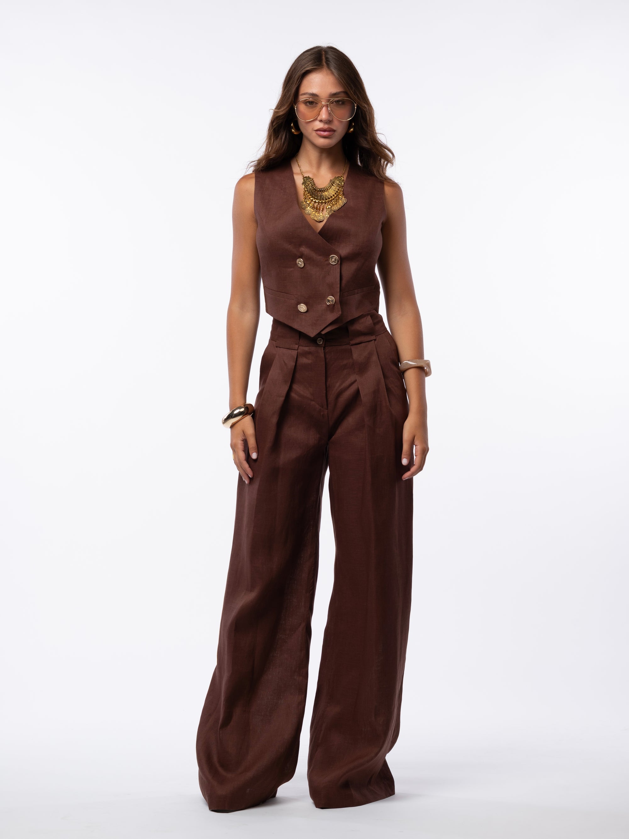 tailleur tre pezzi Egypt brown