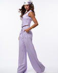 Tailleur tre pezzi Egypt gessato Glicine