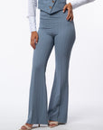 Tailleur tre pezzi Classic gessato acqua marina
