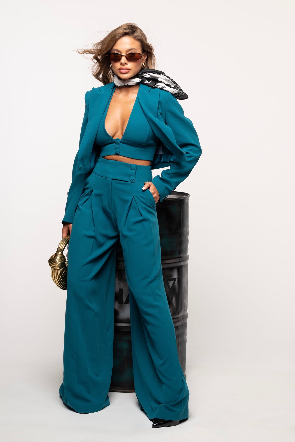 Tailleur Cherie petrolio