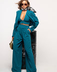 Tailleur Cherie petrolio