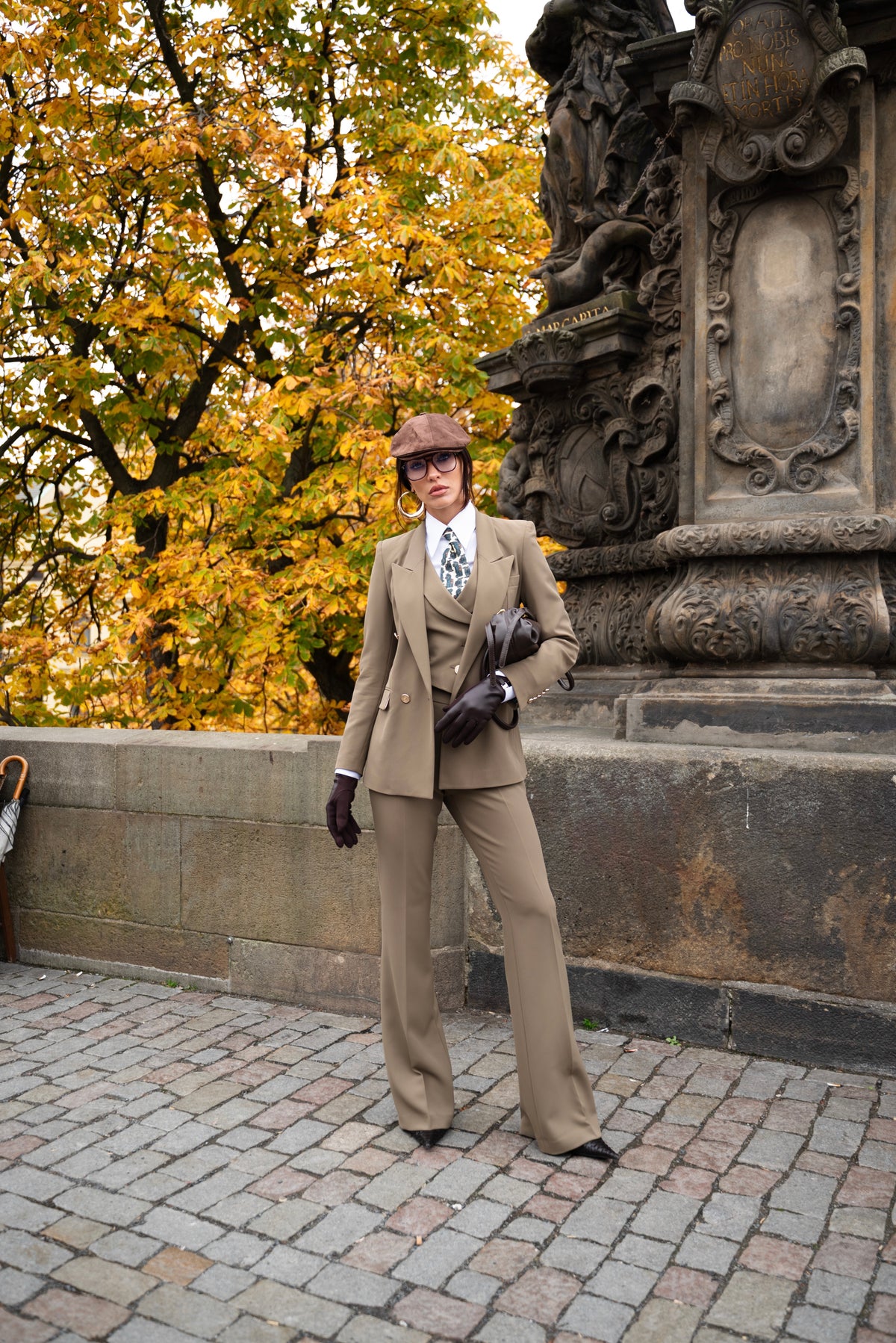 Tailleur tre pezzi Classic oliva