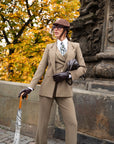 Tailleur tre pezzi Classic oliva