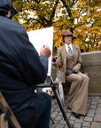 Tailleur tre pezzi Classic oliva