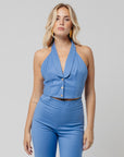 Tailleur Tre Pezzi Ilaria Azzurro