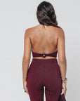 Tailleur Tre Pezzi Ilaria Gessato Bordeaux