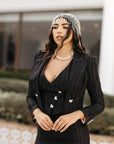Tailleur Laura Nero Gessato