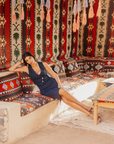Tailleur Laura Blu Gessato