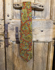 Cravatta Paisley Bordeaux e Giallo