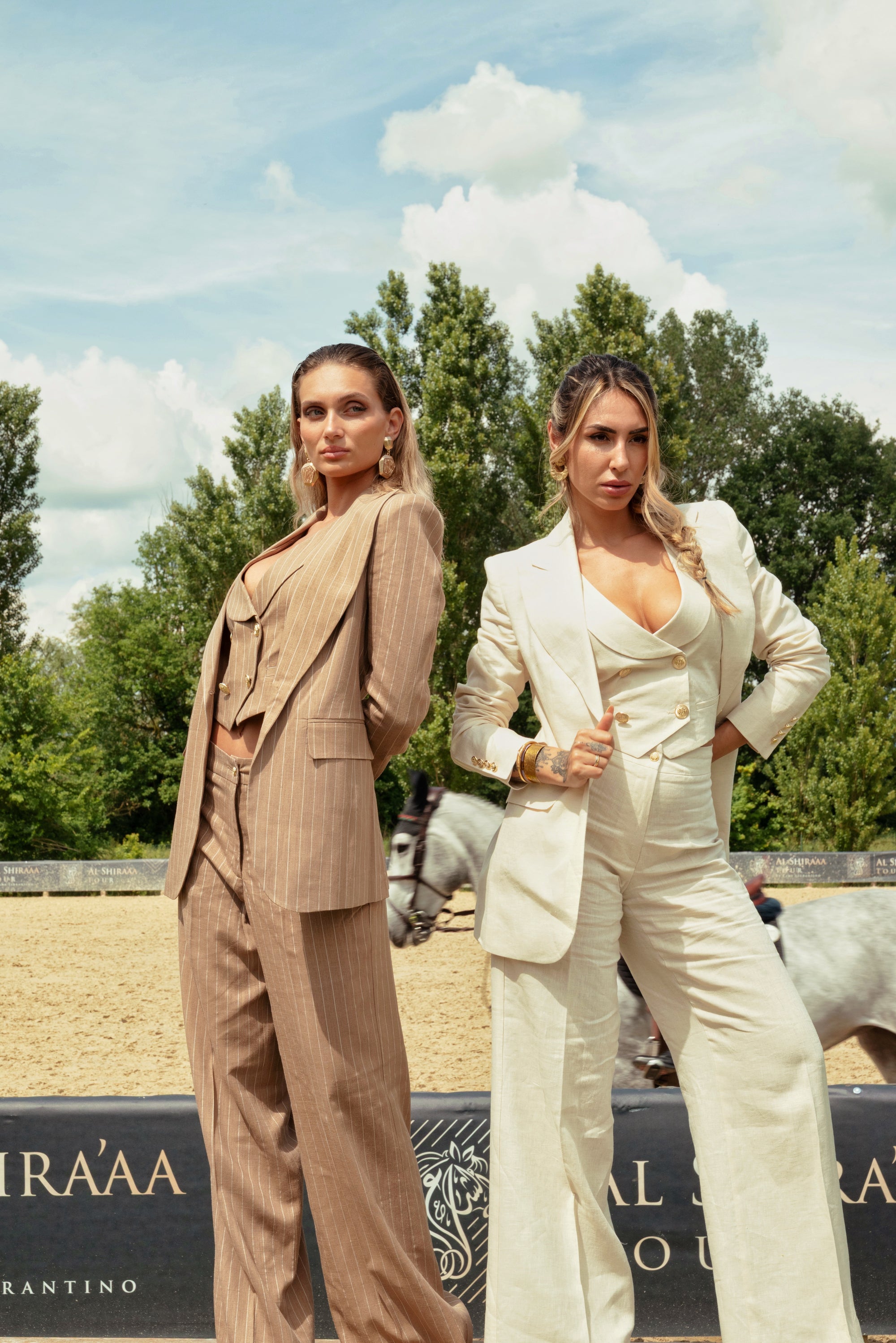 Tailleur tre pezzi lino Beige