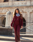 New tailleur tre pezzi Baby Bordeaux