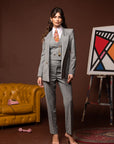 Tre pezzi New York Gessato Grigio