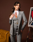 Tre pezzi New York Gessato Grigio