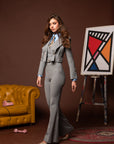 Tailleur tre pezzi new Jolie Grigio Gessato